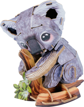 3D-pusle MakeBug Koala MB-D-0044, 10 cm x 5 cm, pruun v./hall v.