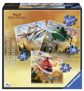 Puzle 3in1 Ravensburger Fearless Team, 110 gab.