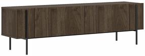 Televizoriaus spintelė Kalune Design Herman, riešuto sp., 31.4 cm x 160 cm x 45.6 cm