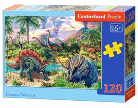 Dėlionė Castorland Dinosaur Volcanos 120 el. B-13234, 32 cm x 23 cm, 120 vnt., įvairių spalvų