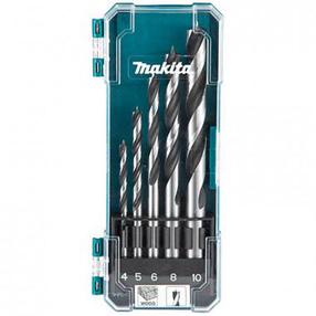 Puidu puurikomplekt Makita D-72861, puit, sirge, 4 mm x 10 cm