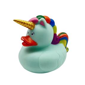 Vannas rotaļlieta, pīle Unicorn, zaļa krās.