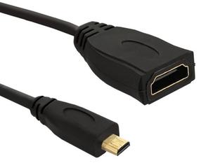 Vads Qoltec HDMI Micro - HDMI HDMI male, Micro HDMI male, 0.2 m, melna krās.