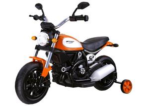 Детский электромотоцикл Street Bob PA0235, oранжевый цв.