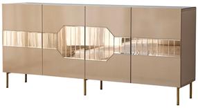 Konsoles galds Kalune Design Milan, zelta krās./bronzas krās., 180 cm x 40 cm x 80 cm