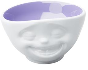 Миска FiftyEight Tassen Smiling, белый цв./фиолетовый цв., 15 см, 0.5 л