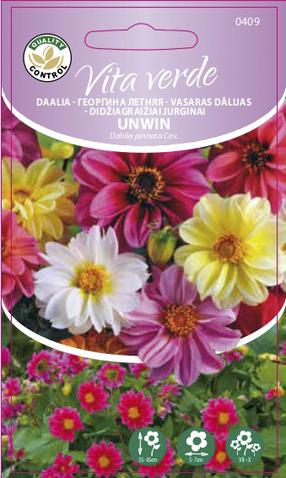 Семена Vita Verde георгины Unwin Dahlia Pinnata Cav.