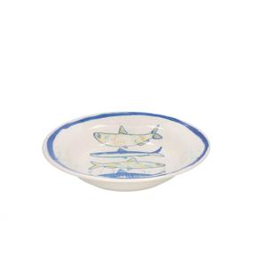 Gili lėkštė pietų Kitchen&GO Fish, 21.5 cm x 21.5 cm x 4.5 cm, mėlyna sp./balta sp.