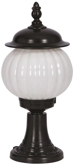 Pastatomas lauko šviestuvas Opviq BSU-68187-BSY-M5-KOP, 60W, E27, IP65, juoda sp., 23 cm x 50 cm
