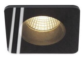Įleidžiamas lauko šviestuvas SLV Patta-F, 11W, LED, IP65, juoda sp., 8.3 cm x 6.2 cm