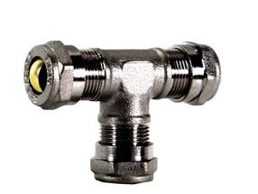 Kolmikühendus Prof, 10 mm - mutter, messing