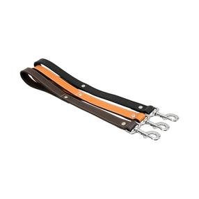 Šuns pavadėlis Zolux Leather Lined, ruda sp., 1 m x 16 mm