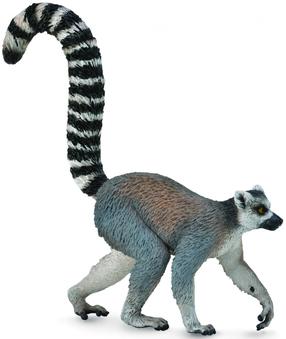 Фигурка-игрушка, лемур Collecta Ring Tailed 88831, серый цв.