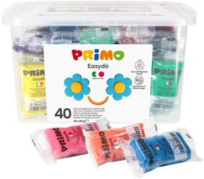 Пластилин Primo Easydo 445-699, 0.060 кг, многоцветный, 40 шт.