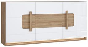 Komoda Forte Conforama ATNK231B-M743, balta sp., 91.6 cm x 41.5 cm x 194.6 cm