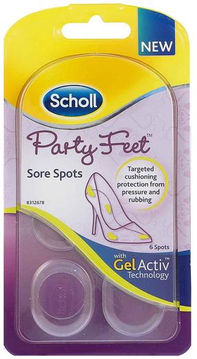 Jalatsite sisetallad Scholl Party Feet, läbipaistev v.