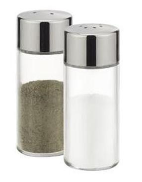Druskinės ir pipirinės rinkinys Tescoma, skaidri/sidabro