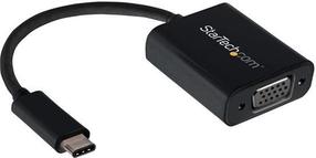 Adapteris StarTech CDP2VGA USB-C male, VGA Female, juoda sp.