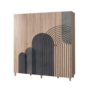 Шкаф Kalune Design Loni 4 973, коричневый цв., 52 см x 180 см x 192 см