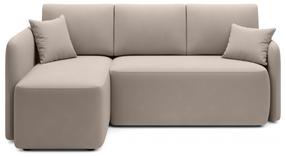 Kampinė sofa Hadson Sola 18, smėlio sp., kairinė, 206 x 150 cm x 89 cm