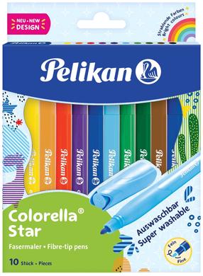 Flomāsteri Pelikan Colorella Star, vienpusējs, 10 gab.