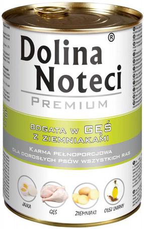 Šlapias šunų maistas Dolina Noteci, daržovės/žąsiena, 0.4 kg