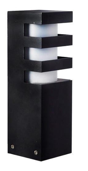 Brīvi stāvošs āra gaismeklis Su-Ma Rado 3, 18W, E27, IP54, melna krās., 8 cm x 25 cm