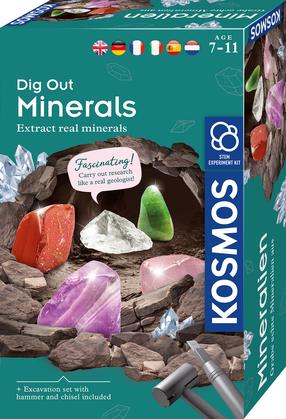 Rakšanas komplekts Kosmos Dig Out Minerals, daudzkrāsaina