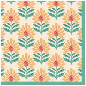 Popierinės servetėlės PAW Flower SDL149500, 33 cm x 33 cm, įvairių spalvų, 20 vnt.