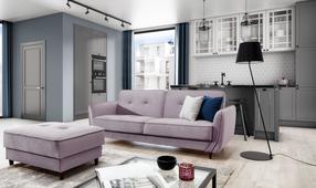 Sofa Bellis Loco 24, rožinė sp., 90 x 220 cm x 83 cm