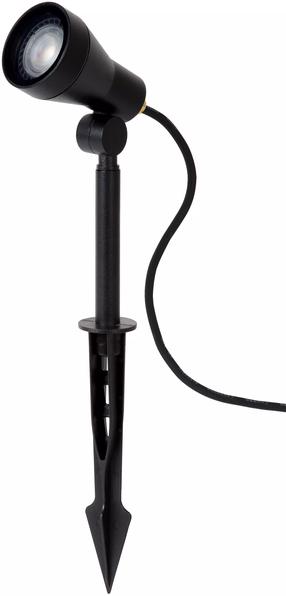 Savienojams āra apgaismojums Lucide Spike, 5W, GU10, IP54, melna krās., 6.5 cm x 42 cm