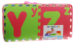 Kilimėlis kūdikiams - dėlionė Ramiz Letters, 31 cm x 31 cm, 26 vnt, įvairių spalvų