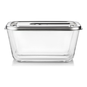 Konteiner toidu jaoks Caso VacuBoxx Inox XL, 2.6 l, 18.5 cm x 24.5 cm, läbipaistev v.