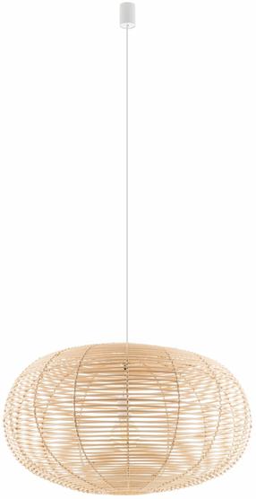 Šviestuvas kabinamas Nowodvorski Rattan 11155, E27, 1 x 25 W, ruda sp. / balta sp., 79 x 45 cm