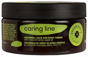 Veido kremas, veidui ir kūnui Green Feel's Caring Line With Hemp Seed Oil, 200 ml