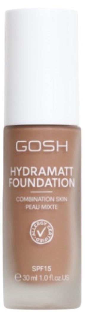 Жидкая основа для макияжа Gosh Hydramatt, SPF 15, dark цв., 014r, 30 мл