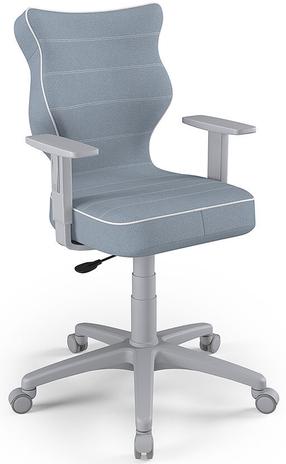 Vaikiška darbo kėdė Duo Size 6 JS06, 42.5 x 40 x 104.5 cm, mėlyna sp./pilka sp.