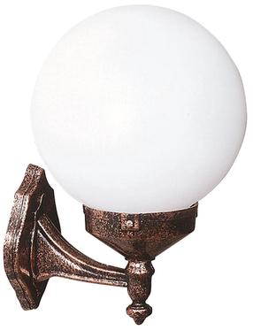 Sieninis lauko šviestuvas Opviq BAP-68160-BKR-OP, 60W, E27, IP65, ruda sp., 30 cm x 35 cm