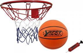 Basketbola grozs Basketball Rim 45cm with Ball and Pump, Ar bumbu