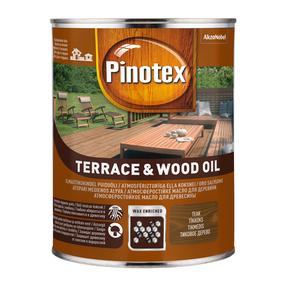 Koksnes eļļa Pinotex Terrace & Wood Oil, tīkkoks krās., 1 l
