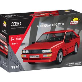 Konstruktorius, automobilis Cobi Audi Quattro 1980 24664, 79 vnt., raudona sp.