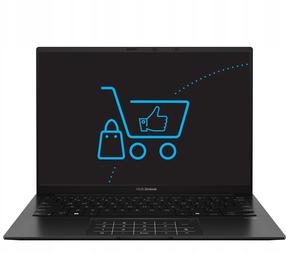 Nešiojamas kompiuteris Asus ZenBook 14 OLED UM3406GA-QD013W, AI 430, 16 GB, 512 GB, 14 ", AMD Radeon 840M, juoda sp., EN, Windows 11