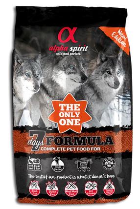 Sausas šunų maistas Alpha Spirit 7 Days Formula, žuvis/mėsa, 3 kg