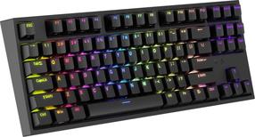 Laidinė žaidimų klaviatūra Genesis THOR 404 TKL Kailh Box Brown V2, Anglų (US), juoda sp.