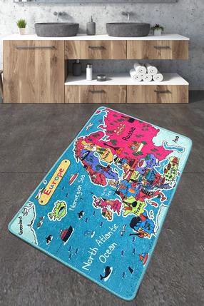 Vonios grindų kilimėlis Foutastic Carta 359CHL5188, įvairių spalvų, 70 cm x 120 cm