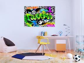Reprodukcija Artgeist Football Graffiti, i-a-0111-b-a, 120 cm x 80 cm