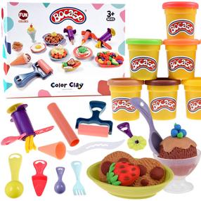 Plastilino rinkinys, su priedais Creations, įvairių spalvų