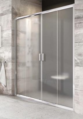 Стенка для душа Ravak Blix BLDP4 - 120, 121 см x 190 см, серебристый цв./прозрачный