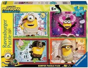 Puzle 4in1 Ravensburger Minions & Monsters Oops, 26 cm x 36 cm, 400 gab., daudzkrāsaina
