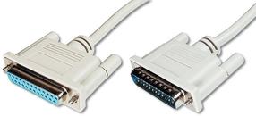 Kabelis Assmann AK-610201-050-E DSUB 25-pin, DSUB 25-pin, 5 m, smėlio sp.